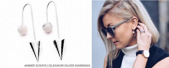 Amber Sceats Silver Spiked Earrings Jewelry