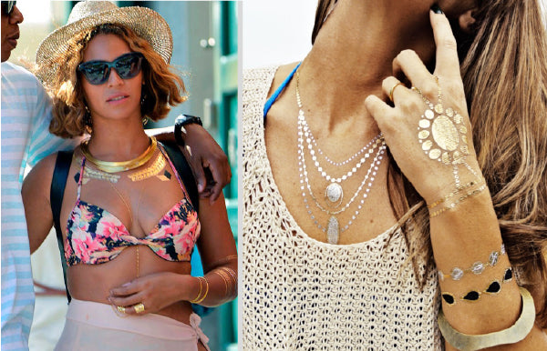 Boho Jewelry Beyonce Flash Tattoos