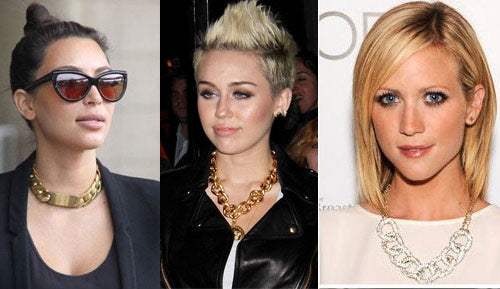 celebrities wearing chunky chain necklaces