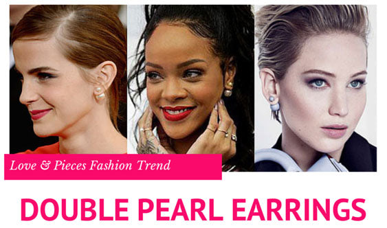 Double Pearl Earrings Trend