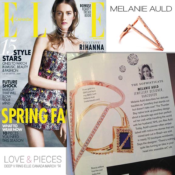 Melanie Auld Interview Elle Magazine