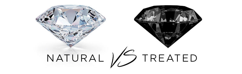 Natural Diamond vs Black Treated Diamond