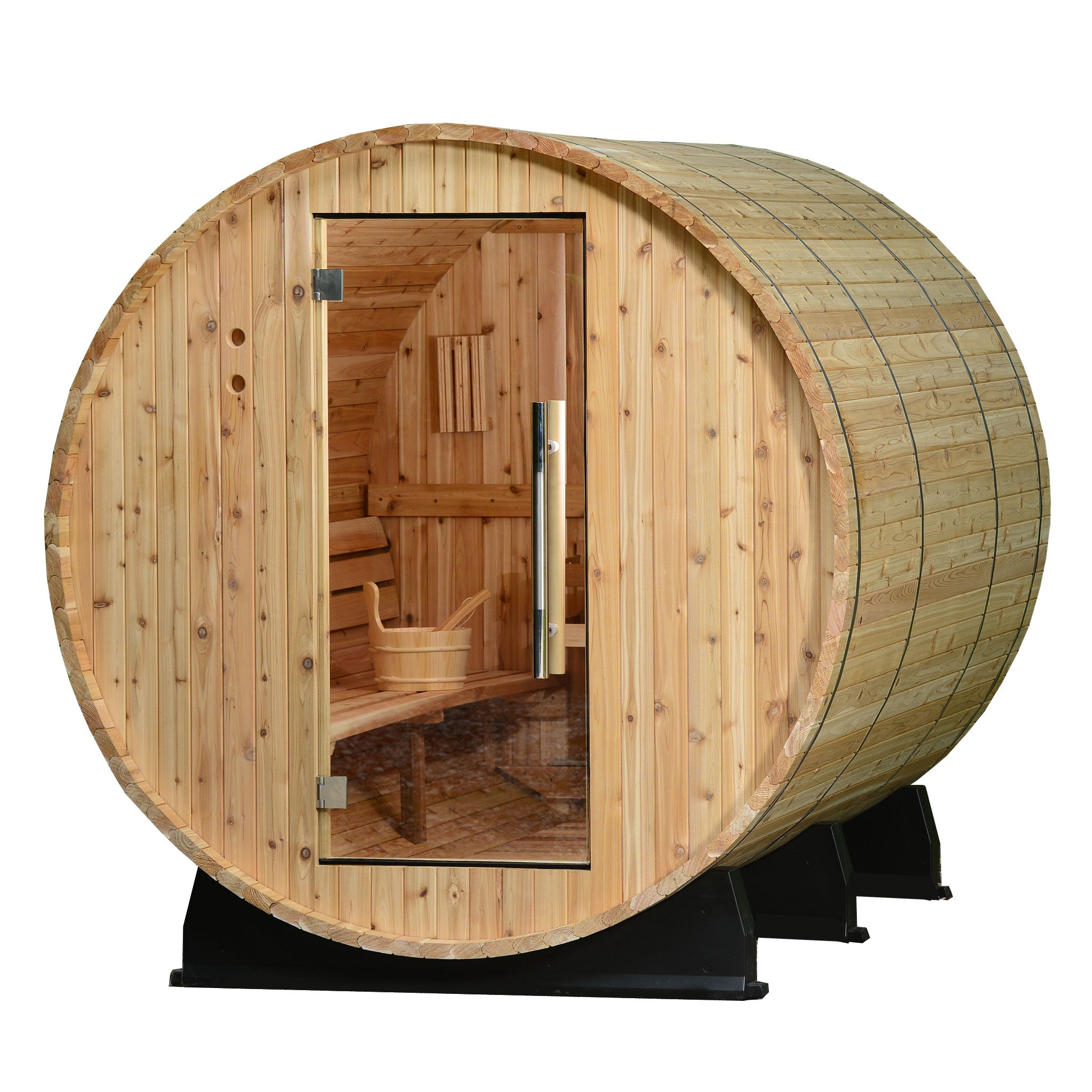 Pigment bellen meest Princeton 6-person Barrel Sauna – Almost Heaven Saunas
