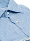 Camicia collo francese in lino cotone - Elegant