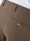 Pantalone classico a nido d'ape in lino cotone - Michael - Fusaro Antonio dal 1893