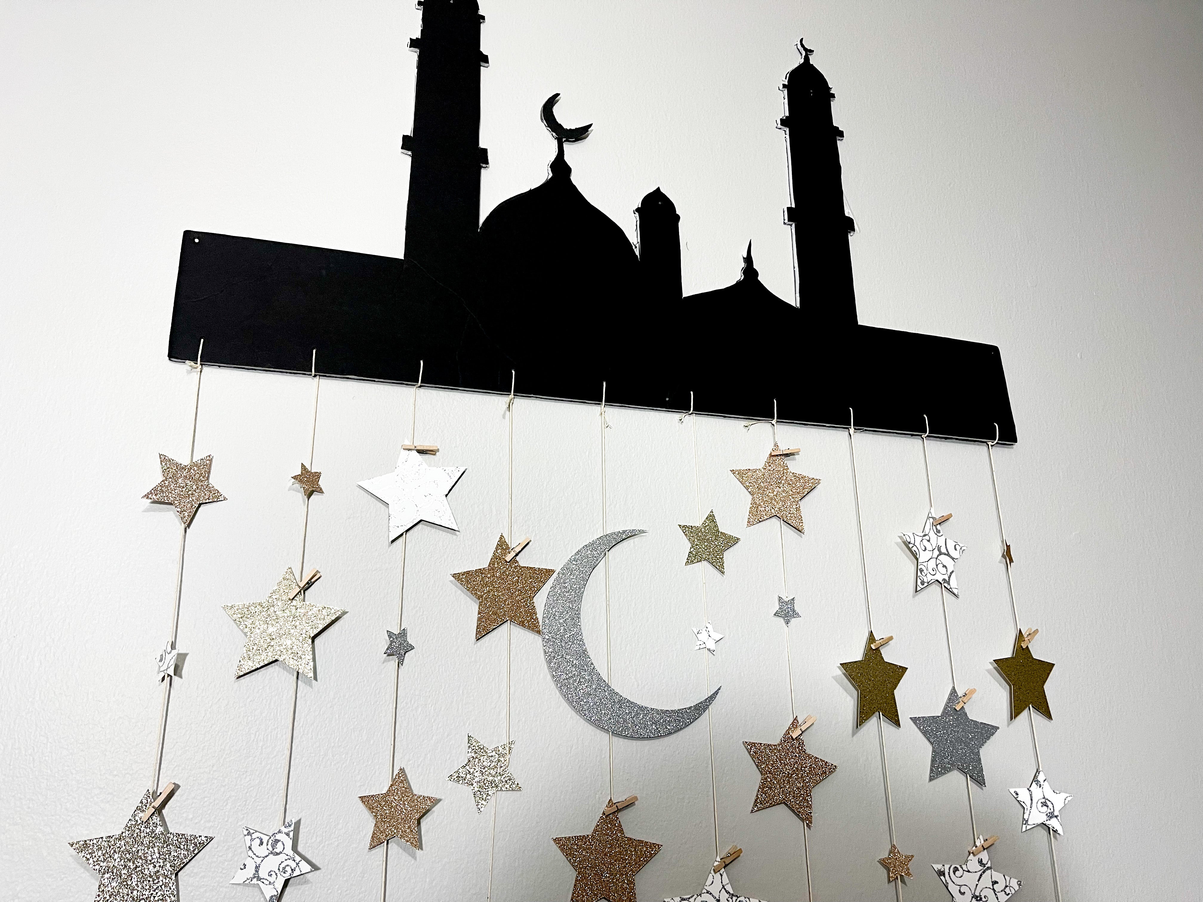 Diy Ramadan Decor How To Make A 30 Days Of Good Deeds Star Wall For O