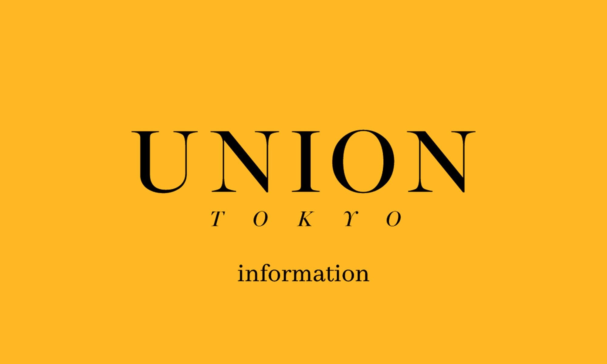 UNION TOKYO - ECサイトリニューアルのお知らせ