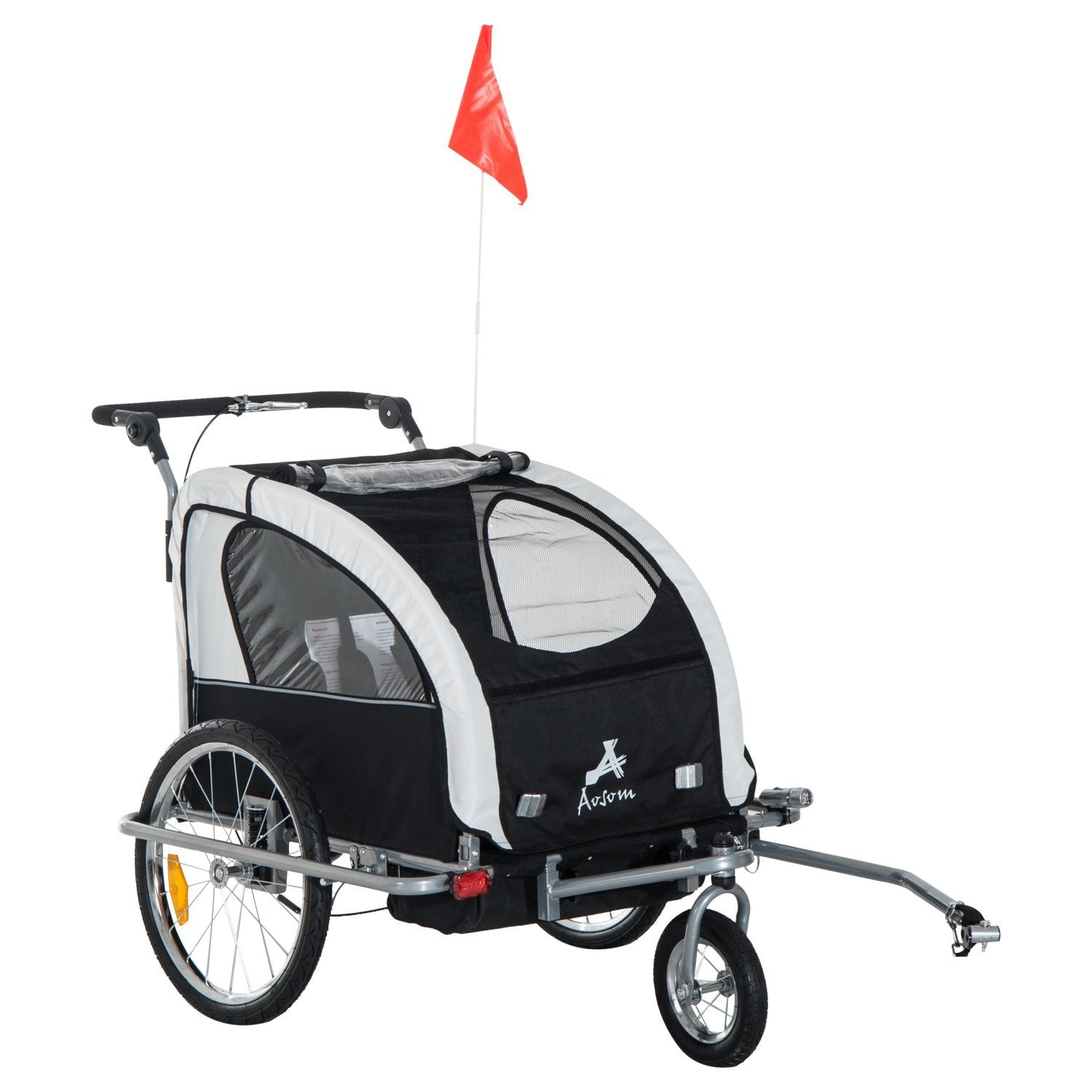 bike with attached stroller