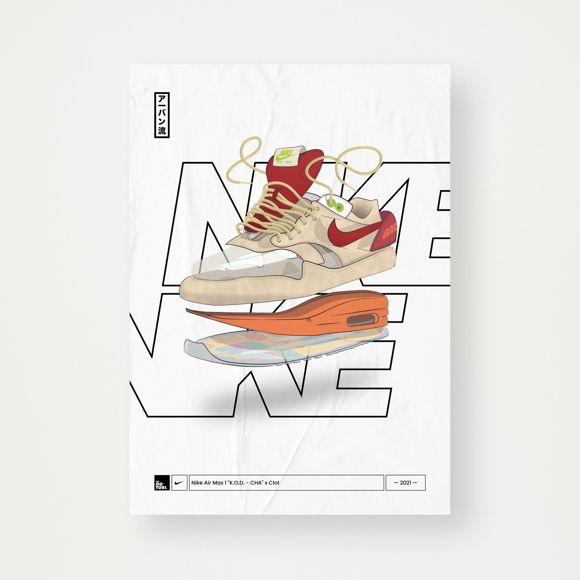 Nike Air Max Kod Cha x Clot – Poster – The OGTori