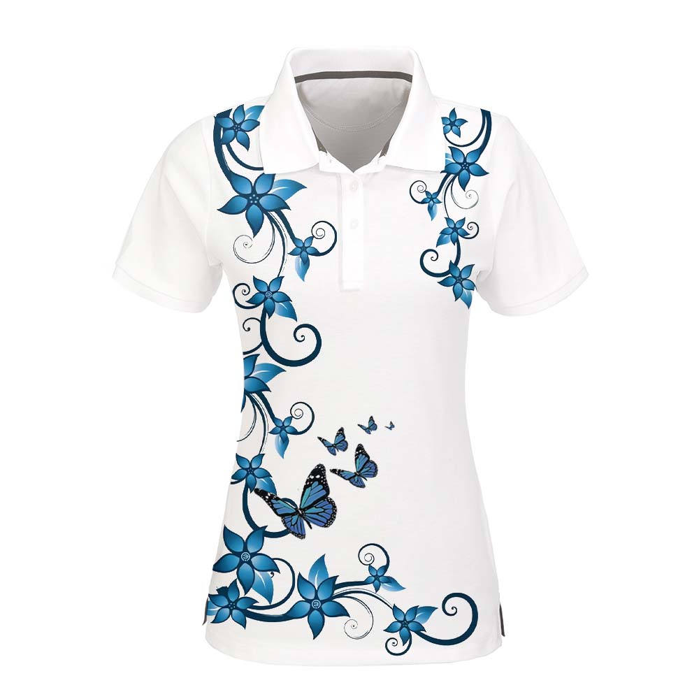 floral polo shirt women's