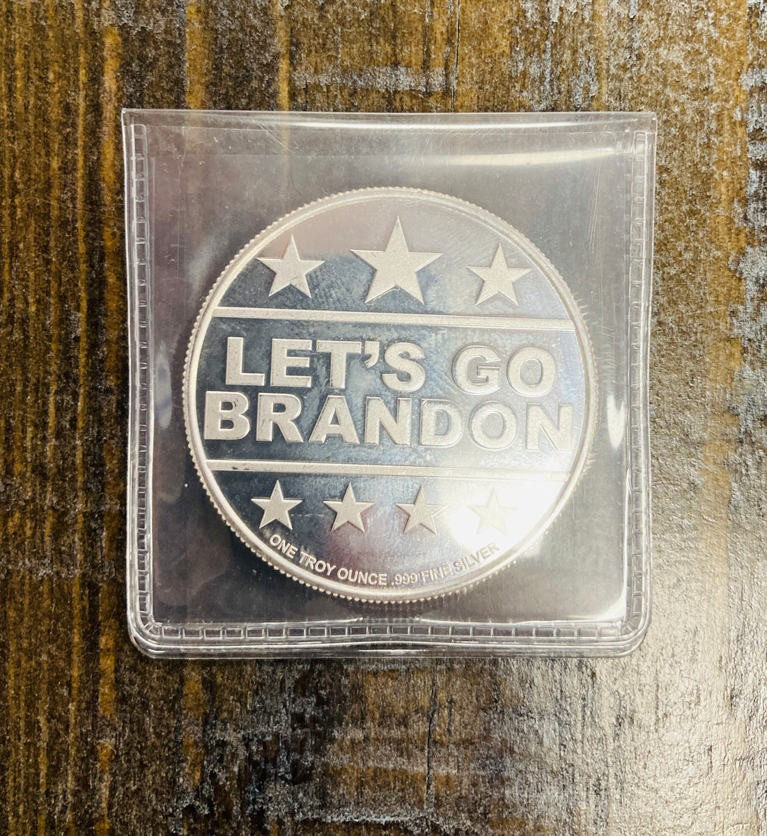 トランプ大統領 1オンス カラー純銀バー Let's Go Brandon貨幣 - 貨幣