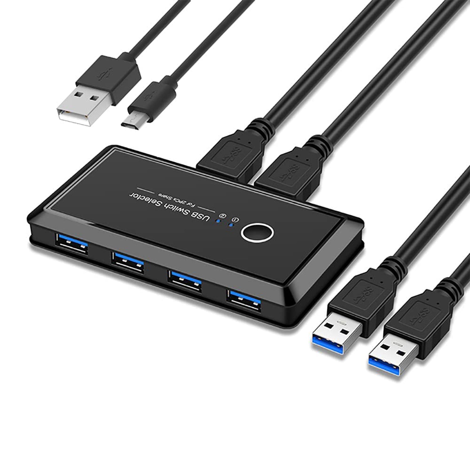 Krudt sikring teknisk Verilux USB 3.0 KVM Switch Hub Adapter 2 Computers Sharing 4 USB Devic –  Eleboat