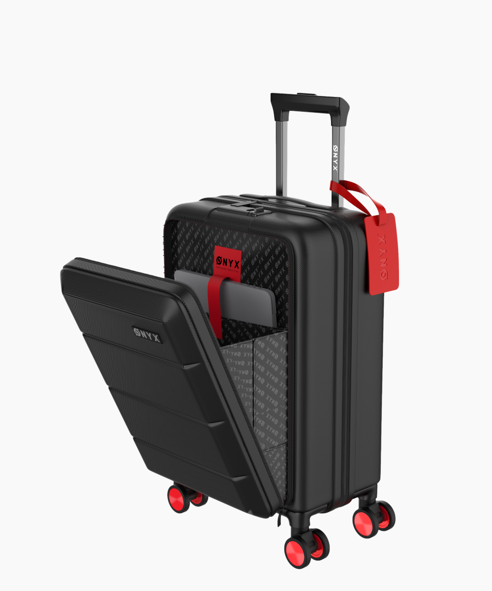 De vreemdeling Woestijn Gastvrijheid Handbagage Koffer 35L - Laptopvak - Zwart | ONYX Journey – Onyx