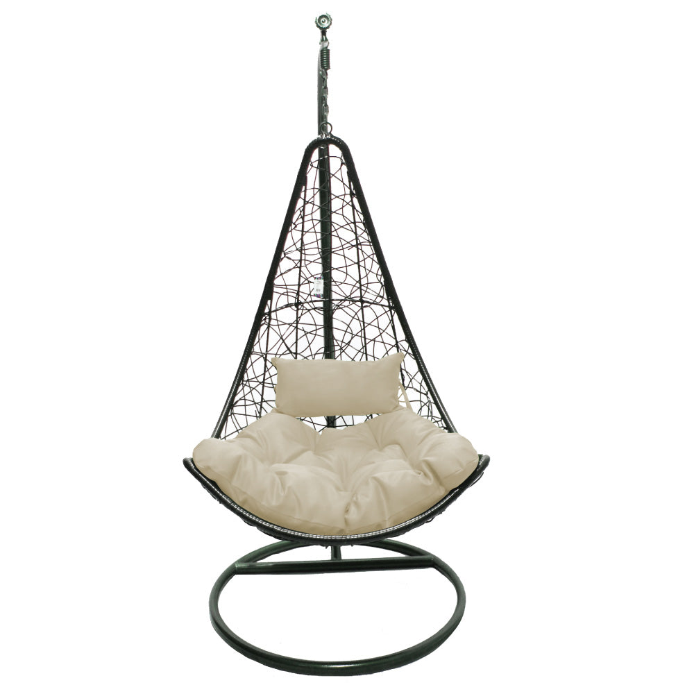 hanging moon chair with stand