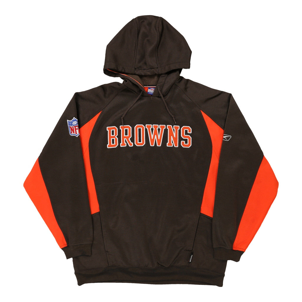 Larry Belmont técnico Fraseología Cleveland Browns Reebok NFL Hoodie - Large Brown Polyester