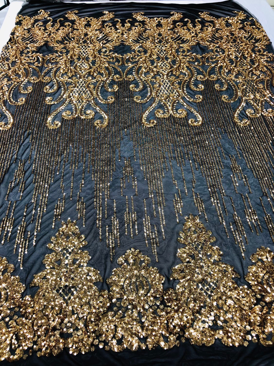 Gold Lace Fabric Per Metre 