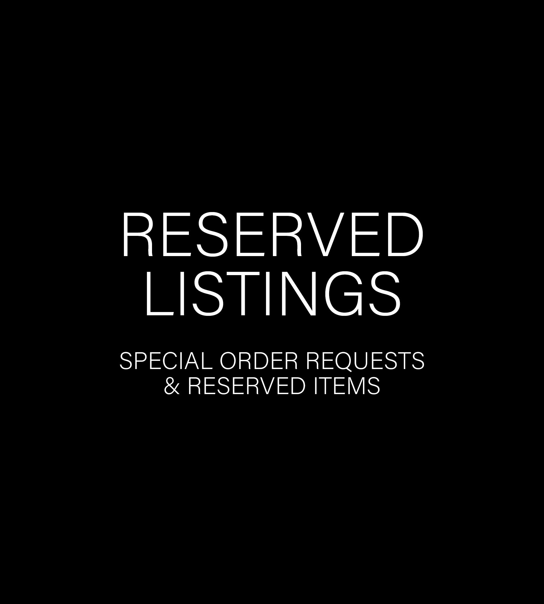 Reserved Listings – ONYXIFY