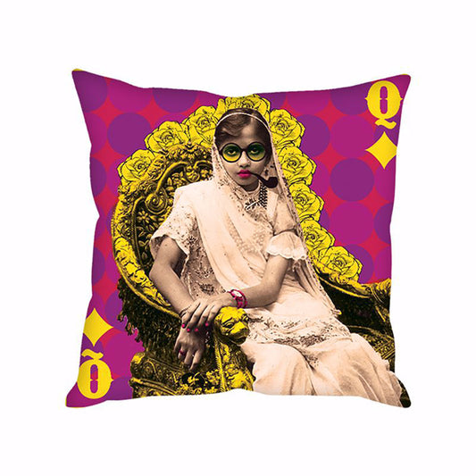 QUEEN OF DIAMONDS CUSHION COVER