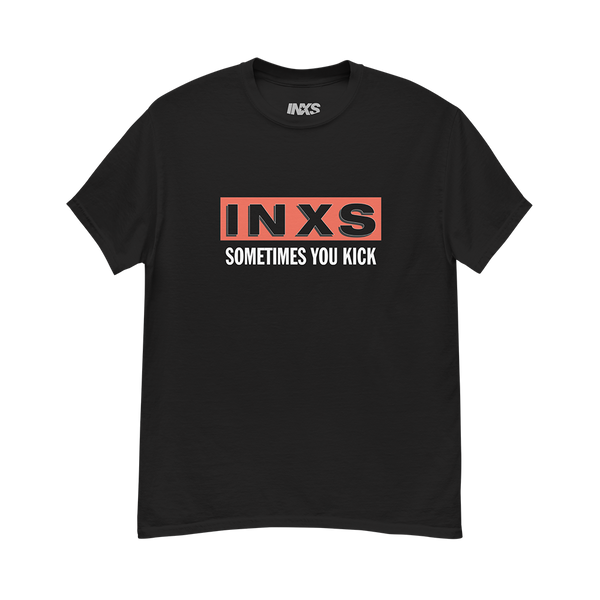 Sometimes You Kick Black T Shirt Inxs Official Store 4934