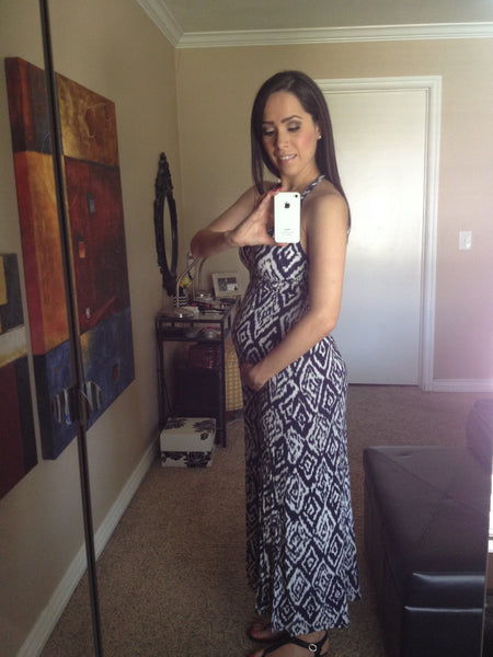 [Bump Style Approved: Pregnancy Style Q&A with Anabell Ingleton] - [Anabell Ingleton wearing Maternity Dress]