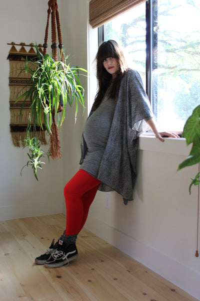 [Bump Style Approved: Pregnancy Q&A with Lauren Christner] - Bump Style Approved: Pregnancy Q&A with Lauren Christner] - [Lauren Christner wearing Red Maternity Leggings]