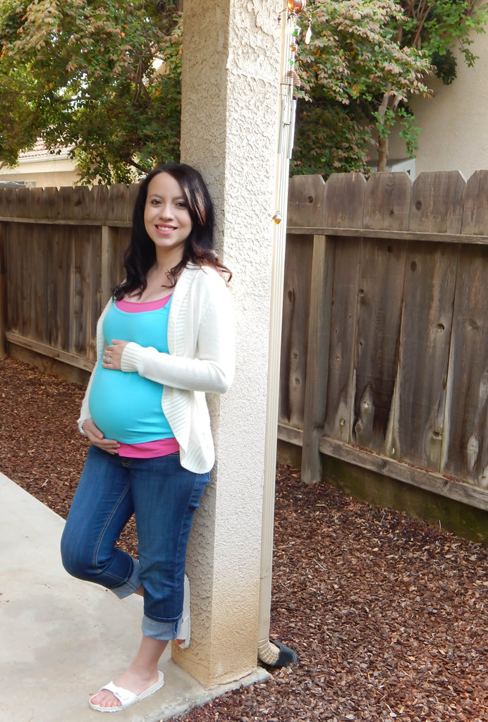 [MTHRSHIP: Pregnancy Q&A With Andrea Snow] - [Andrea Snow wearing a Blue Tank Top]