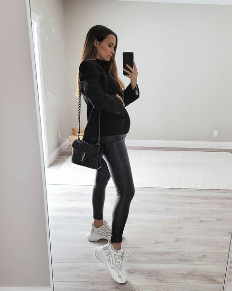 Leather Maternity Leggings