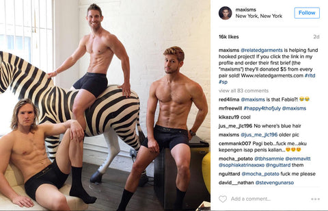 Men's Undies: Max Emerson Chooses Matching Undies and Socks From Related Garments