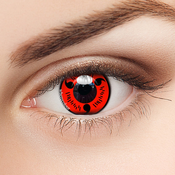 Fully Activated Sharingan Prescription Colored Eye Contacts Lenses -Wherecolour