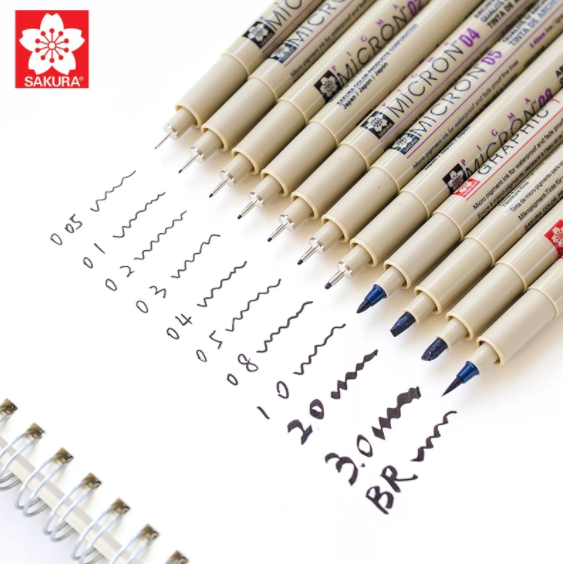 Pigma Micron Pen Set – Stationery, Journaling & Scrapbooking Supplies
