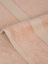 Cantabil Unisex Peach Solid Bath Towel