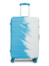 Cantabil Sky Blue and White Hard Luggage 28 Inch Trolley Bag