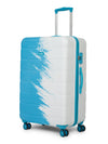 Cantabil Sky Blue and White Hard Luggage 28 Inch Trolley Bag