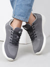 Cantabil Men Lace-Up Grey Casual Shoes