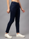 Cantabil Women's Dark Blue Solid Jegging Pant