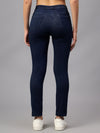 Cantabil Women's Dark Blue Solid Jegging Pant