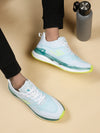 Cantabil Men Colorblock Green Lace-Up Gym & Running Shoes