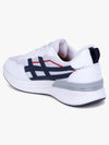 Cantabil Men's White Solid Lace-Up Running Shoes