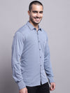 Cantabil Men Blue Casual Shirt (7143417151627)