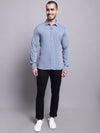 Cantabil Men Blue Casual Shirt (7143417151627)