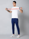 Cantabil Men Blue Solid Full Length Regular Fit Active Wear Track Pant