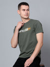 Cantabil Men Olive T-Shirt (7133835067531)