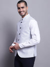 Cantabil Men White Waist Coat (7139080208523)