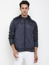 Cantabil Men Navy Blue Jacket (7047825555595)