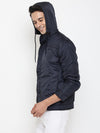 Cantabil Men Navy Blue Jacket (7047824474251)