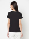 Cantabil Women's Black T-Shirts (6822426869899)