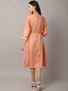 Cantabil Women Peach Dress (7031694360715)
