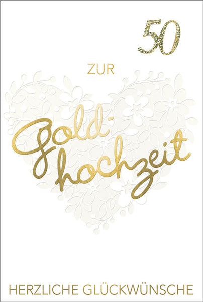 Goldenen glückwünsche zur hochzeit