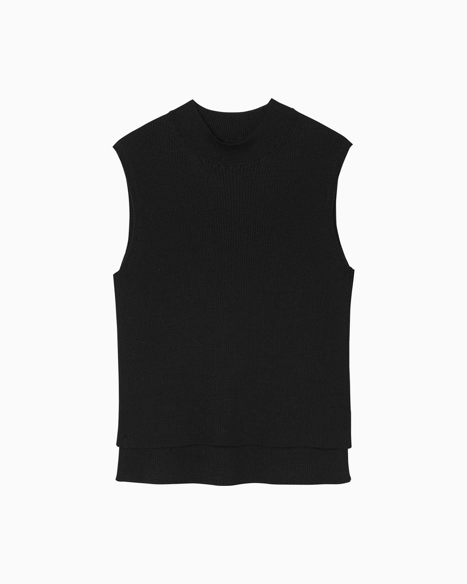 6 Basic Silk Sleeveless Knit Top - Mame Kurogouchi