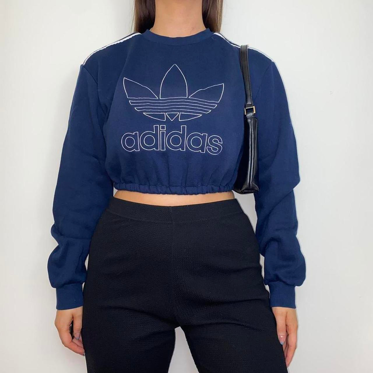 Reworked Adidas Spell Cropped Sweatshirt – HAZEL LAYNE VINTAGE
